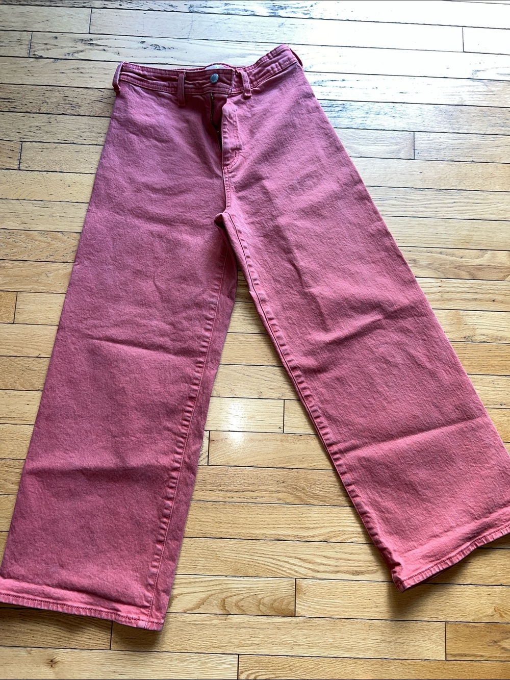Universal Thread Coral/Red Sailor Wide-Leg Jeans- size 6